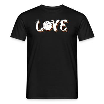 Basketball Love Joueur de basket-ball - T-shirt homme - noir - Devant - AI Model Male 178 light (178cm)