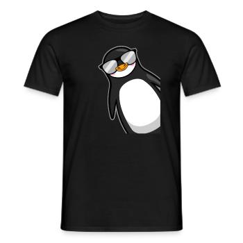 Lustiger Pinguin Mit Sonnenbrille Cooles Geschenk - Männer T-Shirt - Schwarz - Vorne - AI Model Male 178 light (178cm)