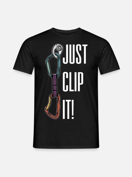 Expressschlinge kKlettern Kletterer - Männer T-Shirt - Schwarz