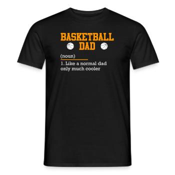 Basketball papa definition like normal only cooler - Men's T-Shirt - black - Front - AI Model Male 178 light (178cm)