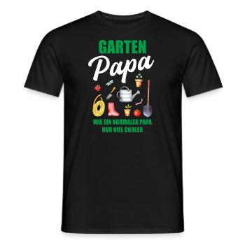 Garten Papa Lustiger Spruch Geschenk Herren - Männer T-Shirt - Schwarz - Vorne - AI Model Male 178 light (178cm)