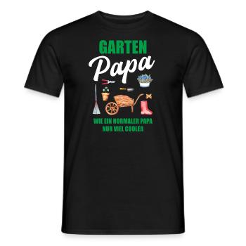 Garten Papa Lustiger Spruch Geschenk Herren - Männer T-Shirt - Schwarz - Vorne - AI Model Male 178 light (178cm)