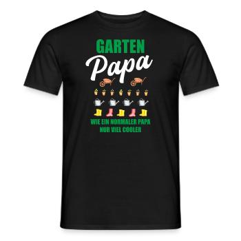 Garten Papa Lustiger Spruch Geschenk Herren - Männer T-Shirt - Schwarz - Vorne - AI Model Male 178 light (178cm)