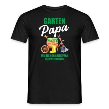 Garten Papa Lustiger Spruch Geschenk Herren - Männer T-Shirt - Schwarz - Vorne - AI Model Male 178 light (178cm)
