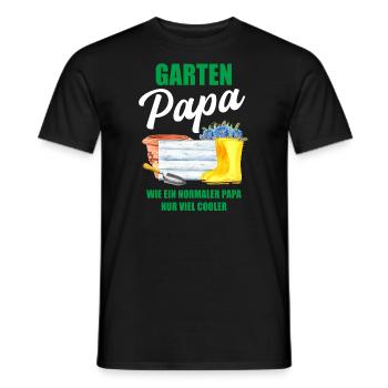Garten Papa Lustiger Spruch Geschenk Herren - Männer T-Shirt - Schwarz - Vorne - AI Model Male 178 light (178cm)