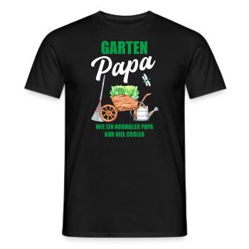 Garten Papa Lustiger Spruch Geschenk Herren - Männer T-Shirt - Schwarz - Vorne - AI Model Male 178 light (178cm)
