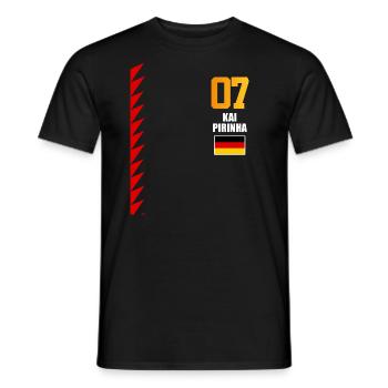 Sauftrikot Deutschland Kai Perniha - Männer T-Shirt - Schwarz - Vorne - AI Model Male 178 light (178cm)