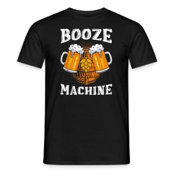 Sauf Automat Biertrinker Bier - Männer T-Shirt - Schwarz - Vorne - AI Model Male 178 light (178cm)