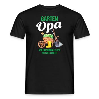 Garten Opa Lustiger Spruch Geschenk Herren - Männer T-Shirt - Schwarz - Vorne - AI Model Male 178 light (178cm)