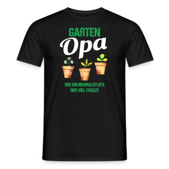 Garten Opa Lustiger Spruch Geschenk Herren - Männer T-Shirt - Schwarz - Vorne - AI Model Male 178 light (178cm)