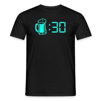 Beer Time Beer Drinkers Festival Malle - Men's T-Shirt - black - Front - AI Model Male 178 light (178cm)