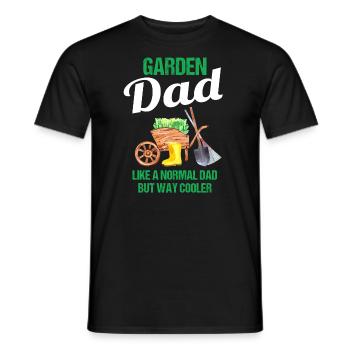 Garten Papa Lustiger Spruch Geschenk Herren - Männer T-Shirt - Schwarz - Vorne - AI Model Male 178 light (178cm)