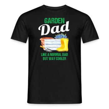Garten Papa Lustiger Spruch Geschenk Herren - Männer T-Shirt - Schwarz - Vorne - AI Model Male 178 light (178cm)