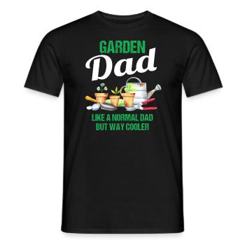 Garten Papa Lustiger Spruch Geschenk Herren - Männer T-Shirt - Schwarz - Vorne - AI Model Male 178 light (178cm)