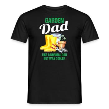 Garten Papa Lustiger Spruch Geschenk Herren - Männer T-Shirt - Schwarz - Vorne - AI Model Male 178 light (178cm)