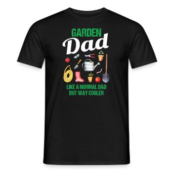 Garten Papa Lustiger Spruch Geschenk Herren - Männer T-Shirt - Schwarz - Vorne - AI Model Male 178 light (178cm)