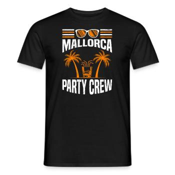 Malle Party Crew Mallorca Fête Vacances - T-shirt homme - noir - Devant - AI Model Male 178 light (178cm)