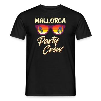 Mallorca Party Crew Malle Party Crew - T-shirt homme - noir - Devant - AI Model Male 178 light (178cm)