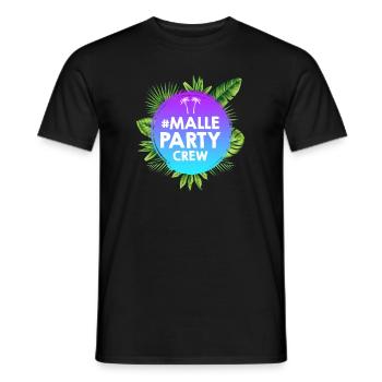 Malle Party Crew - Men's T-Shirt - black - Front - AI Model Male 178 light (178cm)