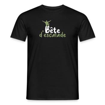 Bête d'escalade - T-shirt homme - noir - Devant - AI Model Male 178 light (178cm)