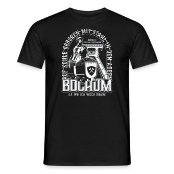 Bochum - Männer T-Shirt - Schwarz - Vorne - AI Model Male 178 light (178cm)
