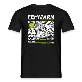 Fehmarn Ostsee - Männer T-Shirt - Schwarz - Vorne - AI Model Male 178 light (178cm)
