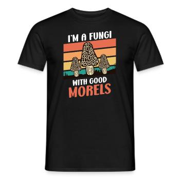 Je suis un champignon avec un bon cueilleur de champignons Morels - T-shirt homme - noir - Devant - AI Model Male 178 light (178cm)