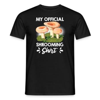 Ma chemise officielle de cueillette de champignons - T-shirt homme - noir - Devant - AI Model Male 178 light (178cm)