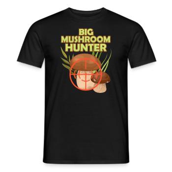 Grand chasseur de champignons Cueilleur de champignons Gros champignons - T-shirt homme - noir - Devant - AI Model Male 178 light (178cm)
