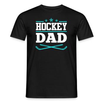 Hockey Dad - Männer T-Shirt - Schwarz - Vorne - AI Model Male 178 light (178cm)
