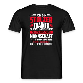 Mannschaft Trainer Eishockey Coach Trainer - Männer T-Shirt - Schwarz - Vorne - AI Model Male 178 light (178cm)