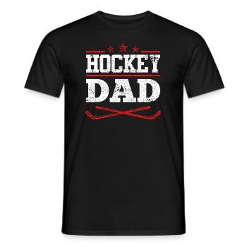 Hockey Dad - Männer T-Shirt - Schwarz - Vorne - AI Model Male 178 light (178cm)