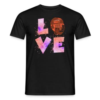 Eishockey Liebe Eishockeyspielerin Damen - Männer T-Shirt - Schwarz - Vorne - AI Model Male 178 light (178cm)