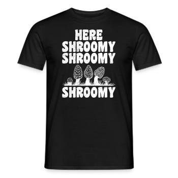 Venez champignons Cueillette de champignons Cueilleurs de champignons - T-shirt homme - noir - Devant - AI Model Male 178 light (178cm)