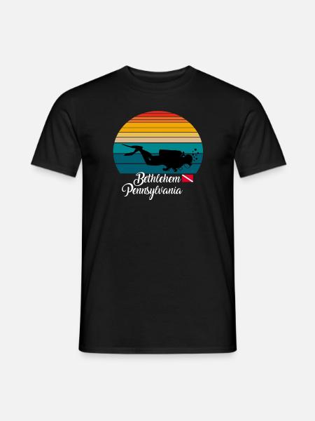 Bethlehem Pennsylvania Diving - Men's T-Shirt - black