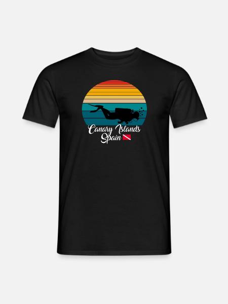 Canary Islands Spain Diving - Men's T-Shirt - black