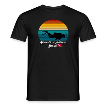 Fernando de Noronha Brazil Diving - Männer T-Shirt - Schwarz - Vorne - AI Model Male 178 light (178cm)