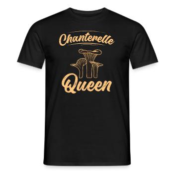 Königin Pilze Pfifferlinge Pilzsammler - Männer T-Shirt - Schwarz - Vorne - AI Model Male 178 light (178cm)