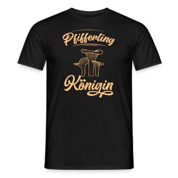Königin Pilze Pfifferlinge Pilzsammler - Männer T-Shirt - Schwarz - Vorne - AI Model Male 178 light (178cm)