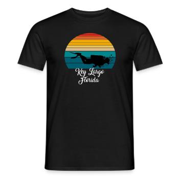 Key Largo Florida Diving - Männer T-Shirt - Schwarz - Vorne - AI Model Male 178 light (178cm)