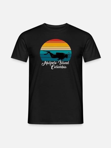 Malpelo Island Colombie Plongée - T-shirt homme - noir