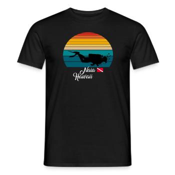 Naia Hawaii Plongée - T-shirt homme - noir - Devant - AI Model Male 178 light (178cm)