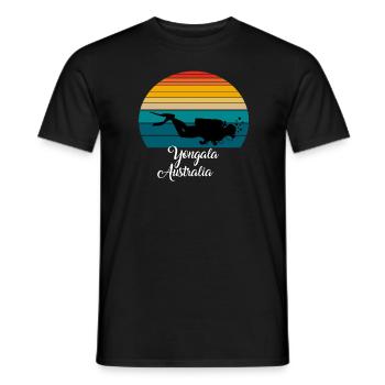 Yongala Australie Plongée - T-shirt homme - noir - Devant - AI Model Male 178 light (178cm)