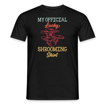 Chemise chanceuse chanterelle cueillette de champignons cueillette de champignons - T-shirt homme - noir - Devant - AI Model Male 178 light (178cm)