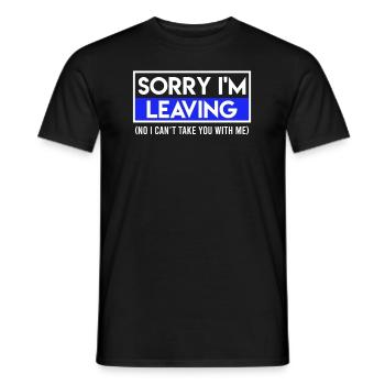 Farewell colleague last working day - Men's T-Shirt - black - Front - AI Model Male 178 light (178cm)