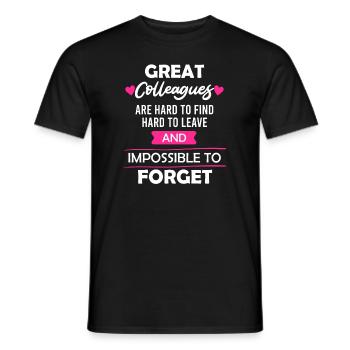 Kollege Abschied Jobwechsel Arbeitswechsel - Männer T-Shirt - Schwarz - Vorne - AI Model Male 178 light (178cm)