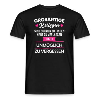 Kollege Abschied Jobwechsel Arbeitswechsel - Männer T-Shirt - Schwarz - Vorne - AI Model Male 178 light (178cm)