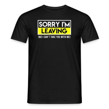 Farewell colleague last working day - Men's T-Shirt - black - Front - AI Model Male 178 light (178cm)