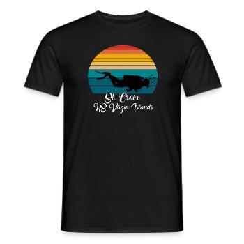 St. Croix US Virgin Islands Diving - Männer T-Shirt - Schwarz - Vorne - AI Model Male 178 light (178cm)