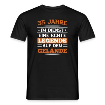 35 Jahre Dienstjubiläum 35 Dienstjahre - Männer T-Shirt - Schwarz - Vorne - AI Model Male 178 light (178cm)